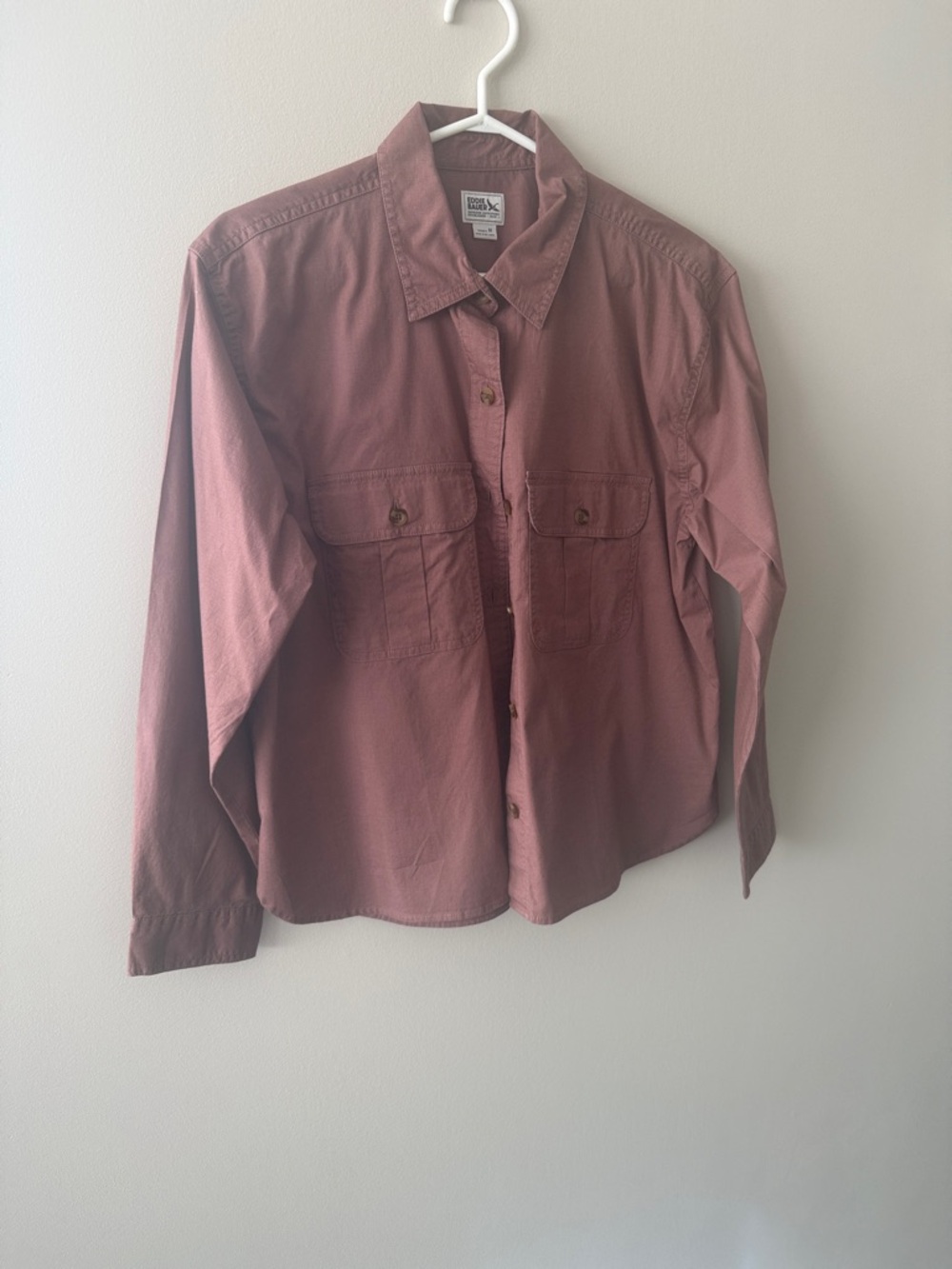 Eddie Bauer Women's Button-Down Shirt in Dusty Rose